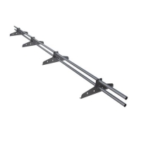 Снегозадержатель трубчатый NewLine D25 мм, 3м, 4 опоры, серый графит (RAL7024)