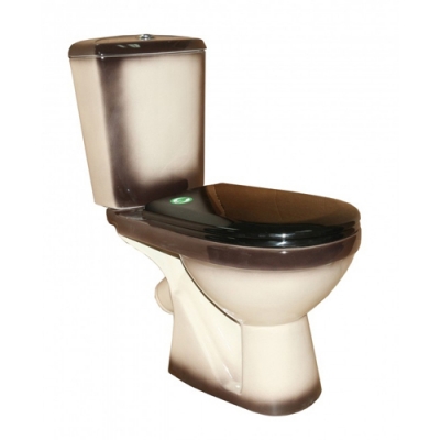 Унитаз-компакт "Комфорт" к/вып н/под 2реж в/к черный/д Rosa Киров