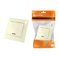 Выключатель 1 кл. с подсветкой 10А сл. кость Лама TDM (SQ1815-0104)