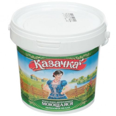 Краска ВД-АК КАЗАЧКА МОЮЩАЯСЯ (W4) 1,4 кг. Краска ВД-АК КАЗАЧКА МОЮЩАЯСЯ (W4) 1,4 кг.