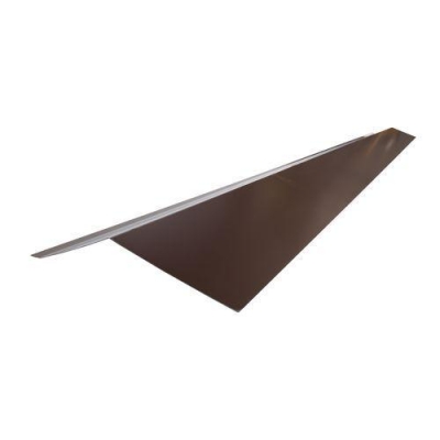 Планка карнизная Шинглас полиэстер Ral 8017 коричневая(2м*65мм*100мм)(569068)