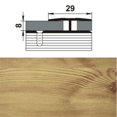 Профиль стыкоперекрывающий ПС 15.900.081 сосна