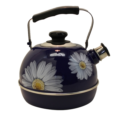 Чайник 3,5 л.(подвиж.ручка) - синий/ромашки (декор- нерж.сталь) ТМ04/35/05/14 Чайник 3,5 л.(подвиж.ручка) - синий/ромашки (декор- нерж.сталь) ТМ04/35/05/14