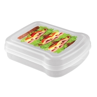 Контейнер для бутербродов с декором 170х130х42мм арт.4312854 Бытпласт Контейнер для бутербродов с декором 170х130х42мм арт.4312854 Бытпласт