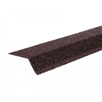 Планка карнизная с гранулятом,коричневый 041579