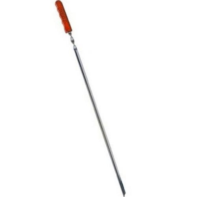 Шампур угловой 60х1см с деревянной ручкой (729)