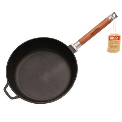 Сковорода чугунная д.280/66 со съемной ручк. без крышки 0328 БИОЛ