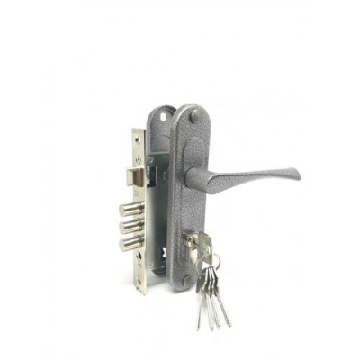 Замок врезной ЗВ7-60.1 (серебро)