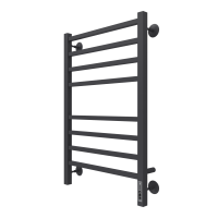 Полотенцесушитель Ватикан П8 (Конс Сталь) 500 х 800мм ЭЛЕКТРО 9005 матовый (ВСТРОЕН ДИММЕР) TERMINUS