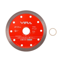 605123 Диск алмазный по керамограниту тонкий X-Type 125мм VIRA, арт. 605123 605123 Диск алмазный по керамограниту тонкий X-Type 125мм VIRA, арт. 605123