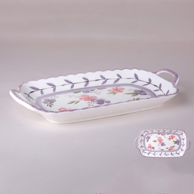 Блюдо сервировочное 30.5х16х4см, Violet Dreams 8541