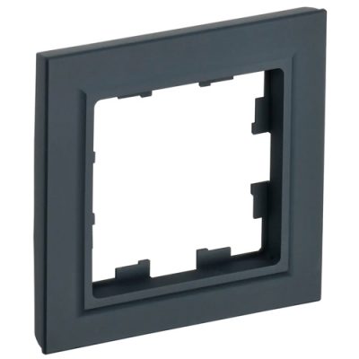 BRITE Рамка 1-местная РУ-1-БрГ графит IEK