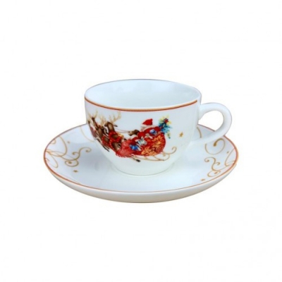 Чайная пара "Санта" 220 мл арт.MFK21163