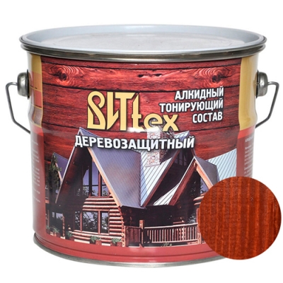 Деревозащитный состав ВИТЭКС color палисандр 2,7 кг. ВИТtex
