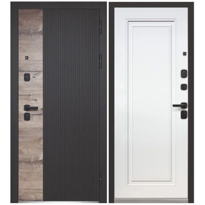 Дверь металлическая Luxor 2 МДФ Дуб Вертикаль НЕО 960 правая