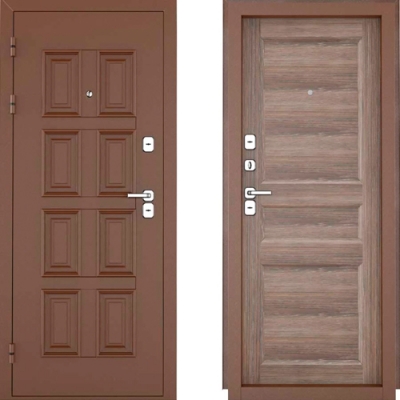 Дверь Винтер 100-2050/880/L Дуб Щале Морёный