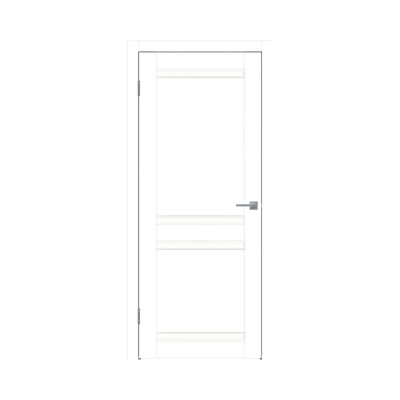 Дверное полотно L11 Сатин белый MODERN ПГ 60см
