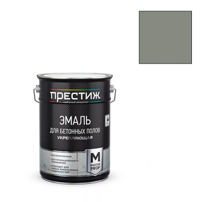 Эмаль для бетонных полов Престиж акриловая СЕРАЯ 20 кг