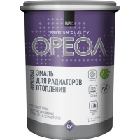 Эмаль для радиаторов акриловая матовая Ореол белый 1,1 кг