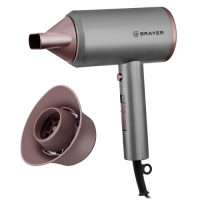 Фен BRAYER 3022BR, 1800Вт, 2 cкор, торнадо 360, узкий конц., турборежим, шнур 1,8м Фен BRAYER 3022BR, 1800Вт, 2 cкор, торнадо 360, узкий конц., турборежим, шнур 1,8м