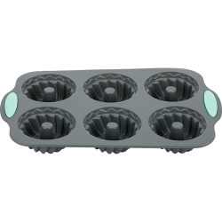 Форма для кексов фигурная, 6 ячеек Linea SILICONE арт.79-011 (REGENT)