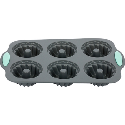 Форма для кексов фигурная, 6 ячеек Linea SILICONE арт.79-011 (REGENT)