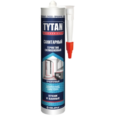 Герметик силиконовый санитарный белый 280 мл TYTAN Professional