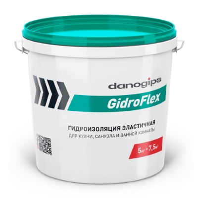 Гидроизоляция эластичная DANOGIPS GidroFlex 5 кг (48) Гидроизоляция эластичная DANOGIPS GidroFlex 5 кг (48)