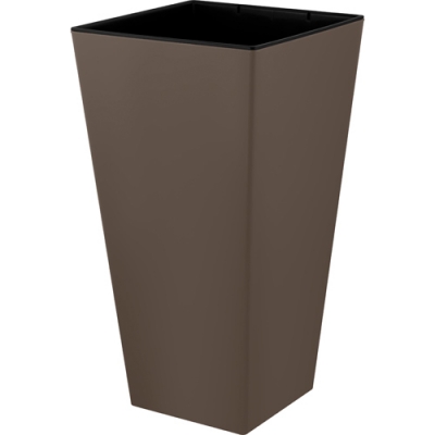 Горшок для цветов InGreen London CUBE300х300х564мм 34л c дренаж. вставкой французский платан