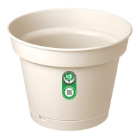 Горшок цветочный "Mint" D310мм, 10,7л с поддоном (светло-бежевый) 6122