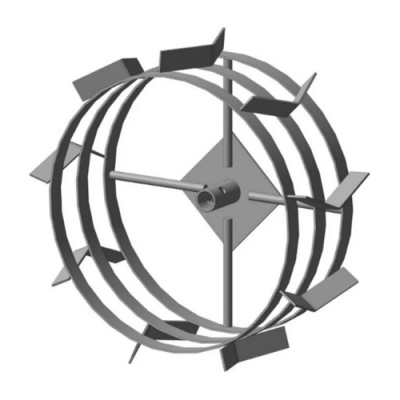 Грунтозацеп Forza вал S24мм, 380/120 мм. втулки 82 мм, 2 обода 01.11.31.29