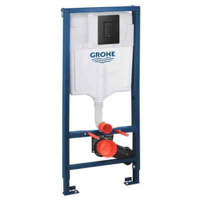 Инсталляция Grohe Rapid SL 3в1 38772001BLACK (квадр. клавиша черная) Инсталляция Grohe Rapid SL 3в1 38772001BLACK (квадр. клавиша черная)