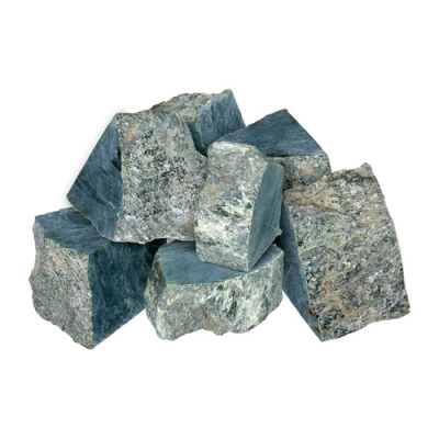 Камень "Нефрит", колото-пиленный, сред фракция (70-140 мм), в коробке 10 кг "Банные штучки" /1 33720