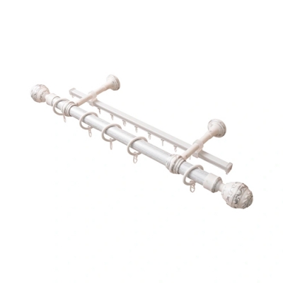 Карниз LEGRAND Валанс + У-шина 3,0 белое серебро/патина