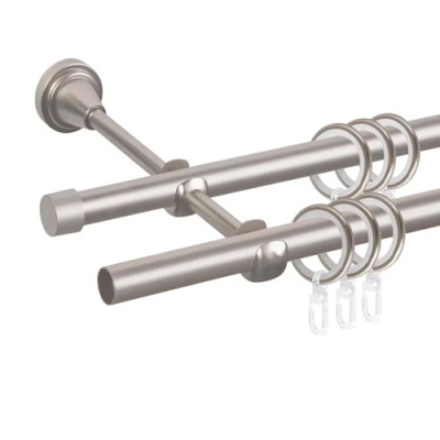 Карниз мет. АС МАРТ Грейс d16/16 мм Сатин 2,8 м сост. Карниз мет. АС МАРТ Грейс d16/16 мм Сатин 2,8 м сост.