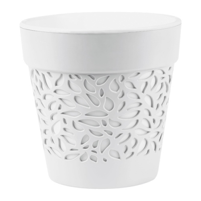 Кашпо "Блоссом" (3,5л) Цв. Белый/Белый (Арт. КШ-0498)