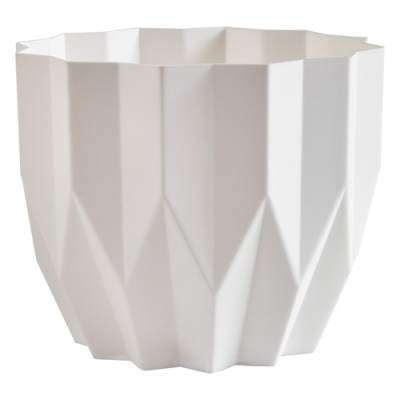 Кашпо "Геометрия" (5,8л.) Цв. Белый (Арт. КШ-5818)