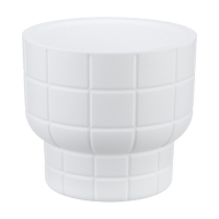 Кашпо КАРЕ IDEA D180мм 1,9л со вставкой Белый