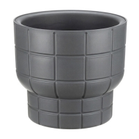 Кашпо КАРЕ IDEA D220мм 3,7л со вставкой Графитовый
