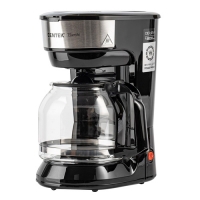 Кофеварка Centek CT-1147 (черн/сталь) капельная 900Вт, 1800мл, капля стоп, подогрев, съемный фильтр