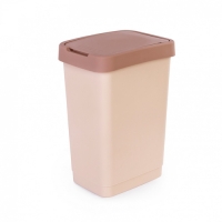 Контейнер для мусора Альтернатива 25л бежевый (уп.3) М8972