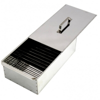 Коптильня двухъярусная малая (420*270*175, сталь 0,5 мм) с поддоном для сбора жира SM-49 арт.2К-S045