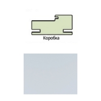 Коробочный брус Эко шпон 70*28*2070 с пазом под добор _телескоп с уплот Ясень Белый Леском