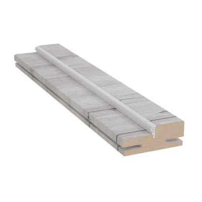 Коробочный брус Эко шпон 70*28*2070 с пазом под добор_телескоп с уплот Дуб Арктика Леском Коробочный брус Эко шпон 70*28*2070 с пазом под добор_телескоп с уплот Дуб Арктика Леском