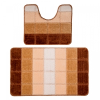 Коврик для в/к DKTX Comfort Quadro из 2 шт 60х100/50х60см 10мм (кремовый) 1/25