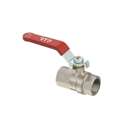 Кран шаровой ручка рычаг,латунь,внутренняя/внутренняя резьба 3/4", PN25 никель, РТП