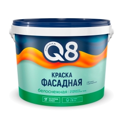 Краска ВД фасадная Formula Q8 белоснежная 25 кг