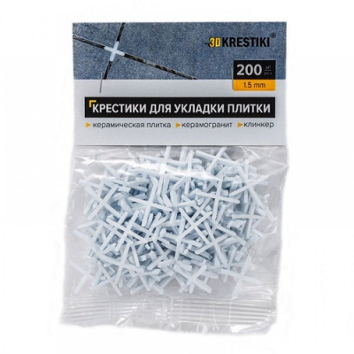 Крестики для плитки 1,5мм (200шт)