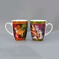 Кружка бочка 12oz 340 мл, Дракон и девушка 2 дек B023-A05499AB Кружка бочка 12oz 340 мл, Дракон и девушка 2 дек B023-A05499AB