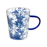 Кружка стекло, 300 мл, Звездная пыль, двойные стенки, Daniks (500146)